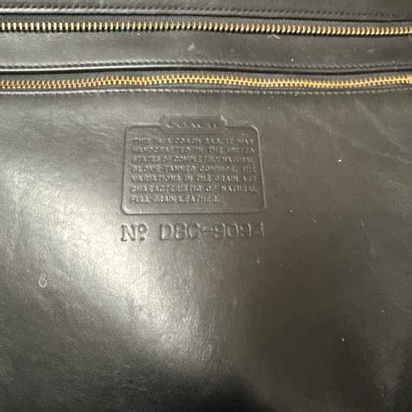 Coach New York vtg. ‘98 Black Glove Tan Tribeca - Picture 2 of 2